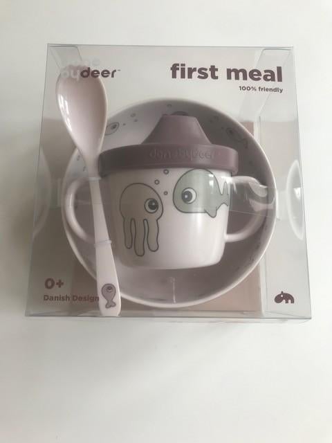 Baby dinner set Done by Deer plus slab, Ophalen of Verzenden, Zo goed als nieuw, Overige typen