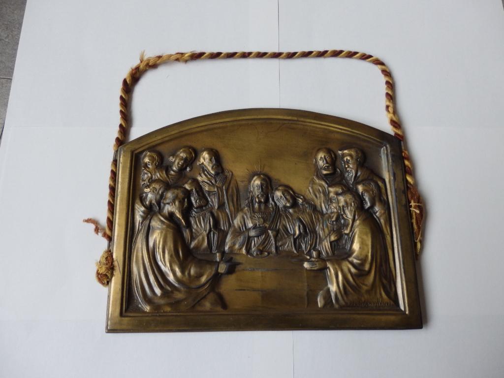 Plaquette "Het Laatste Avondmaal" A.Birembaux, Ophalen of Verzenden, Brons