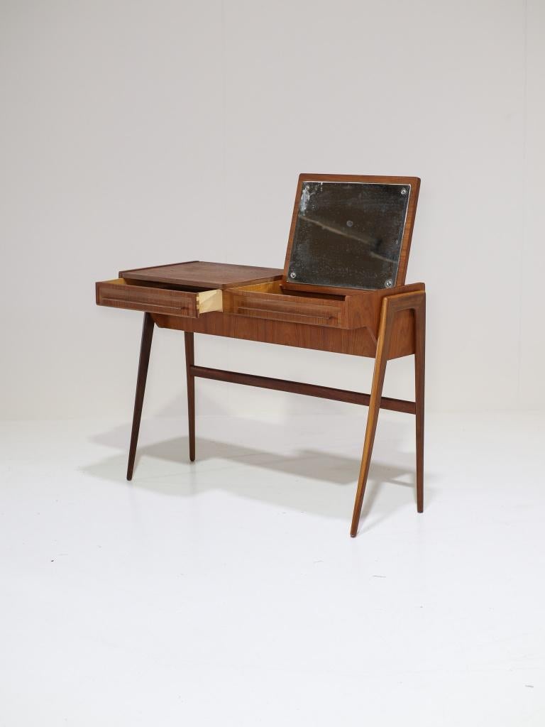 Kaptafel vintage Deens teak jaren '60, Ophalen, 100 tot 150 cm, -, -