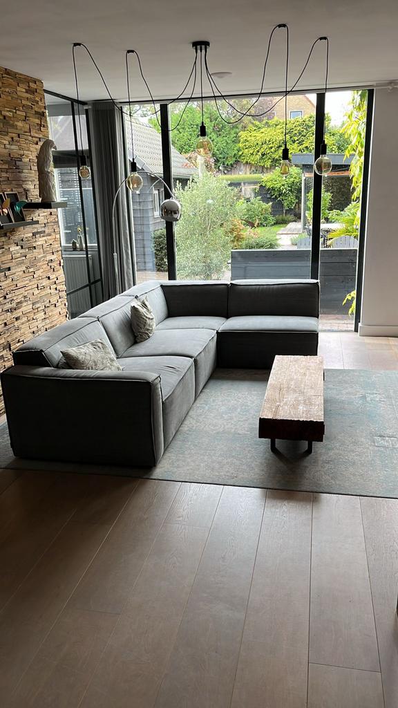 Rivera Maison modulaire hoekbank 'The Jagger' grijs, Ophalen, Gebruikt, Stof