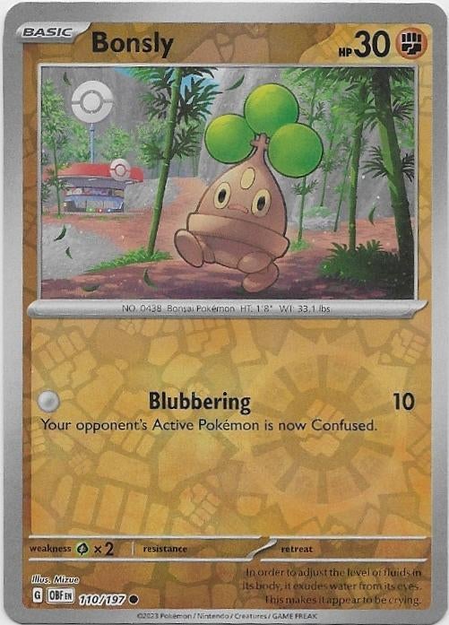 Obsidian Flames,  Bonsly [reverse] 110/197, Verzenden, Nieuw, Losse kaart