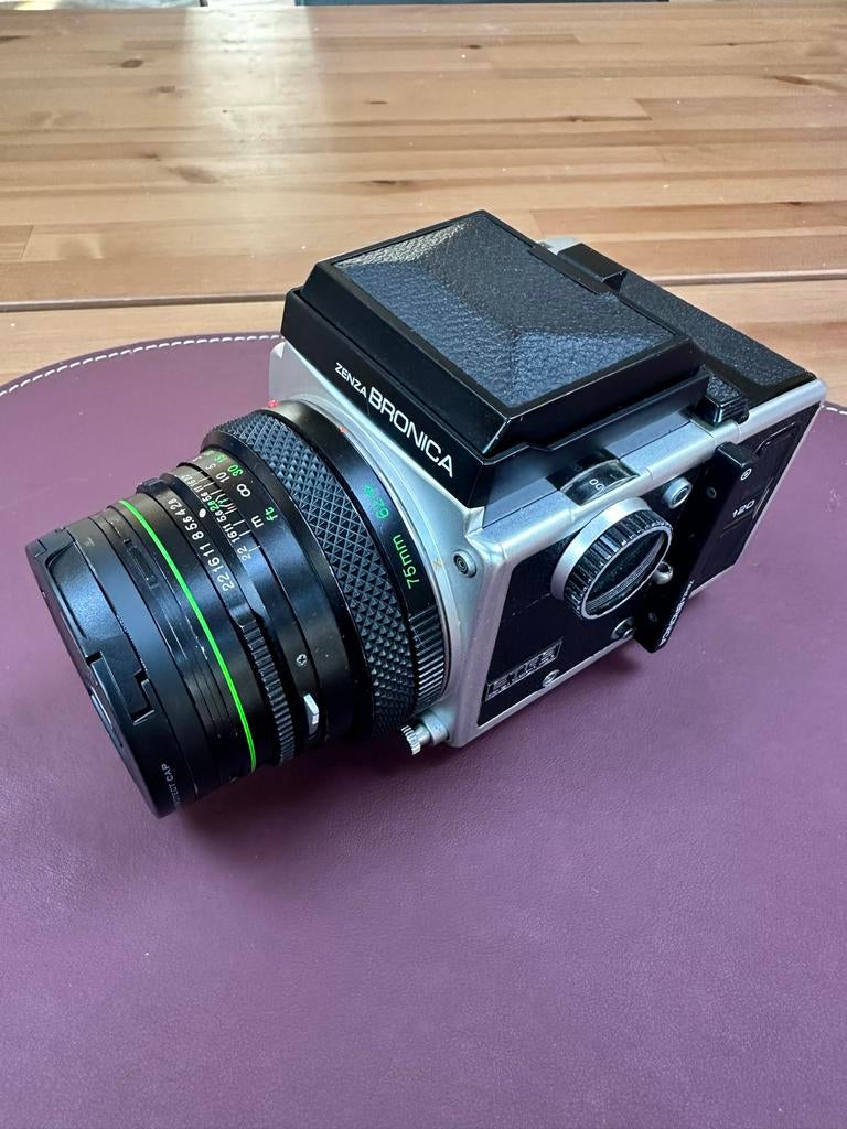 Bronica ETRS Middenformaat Camera met 2 Zenzanon Lenzen, Ophalen of Verzenden, Gebruikt, Spiegelreflex, Overige Merken