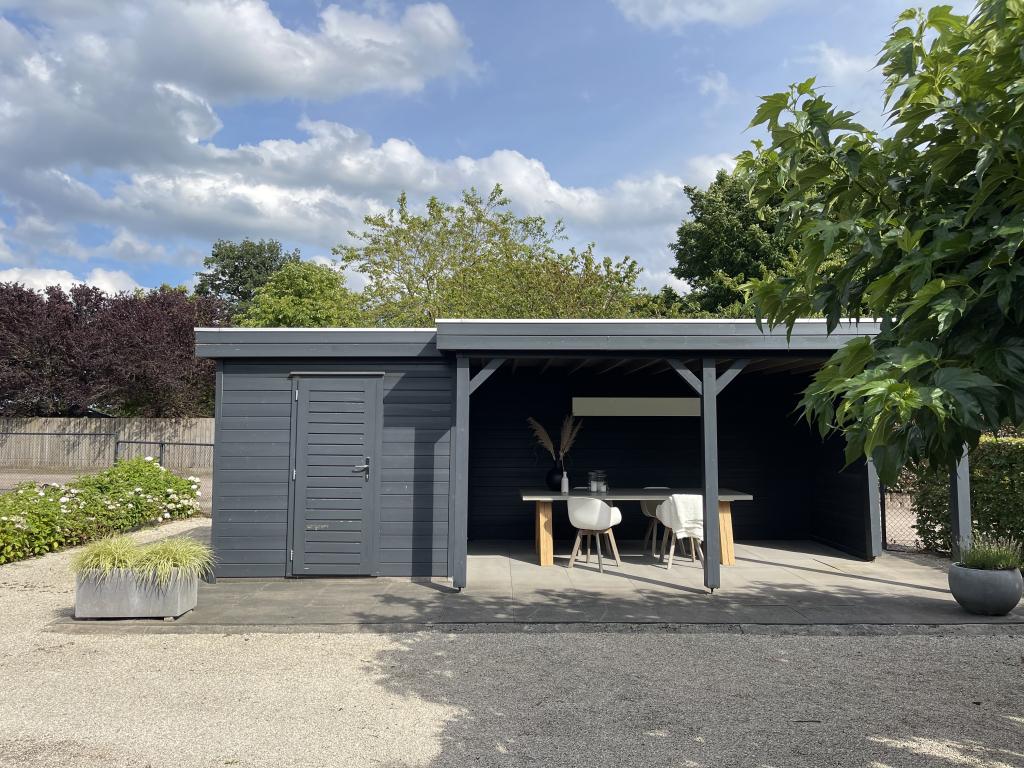 OPRUIMING SHOWMODEL Lugarde tuinuis met veranda 720x360cm, Gebruikt, Tuinhuis, Niet ingevuld, 2 ramen