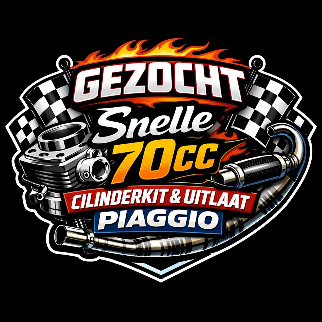 Gezocht: snelle 70cc cilinder/uitlaat piaggio watergekoeld, Ophalen of Verzenden, Zo goed als nieuw, Tweetakt, Overige modellen