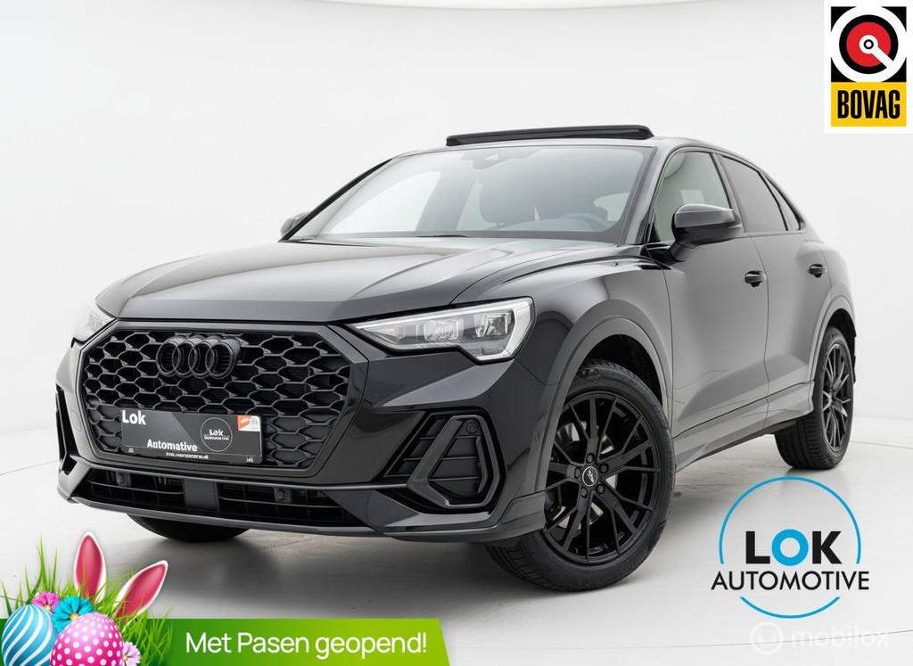 Audi Q3 Sportback 45 TFSI e S Edition PANO|SFEER|LEDER|CAMER, Gebruikt, Zwart, Hybride Elektrisch/Benzine, SUV of Terreinwagen