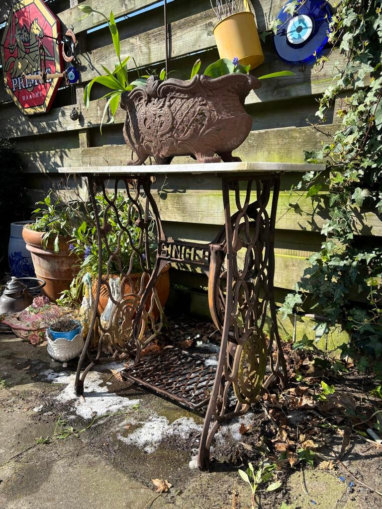 Vintage gietijzeren naaimachine onderstel - Singer, Ophalen