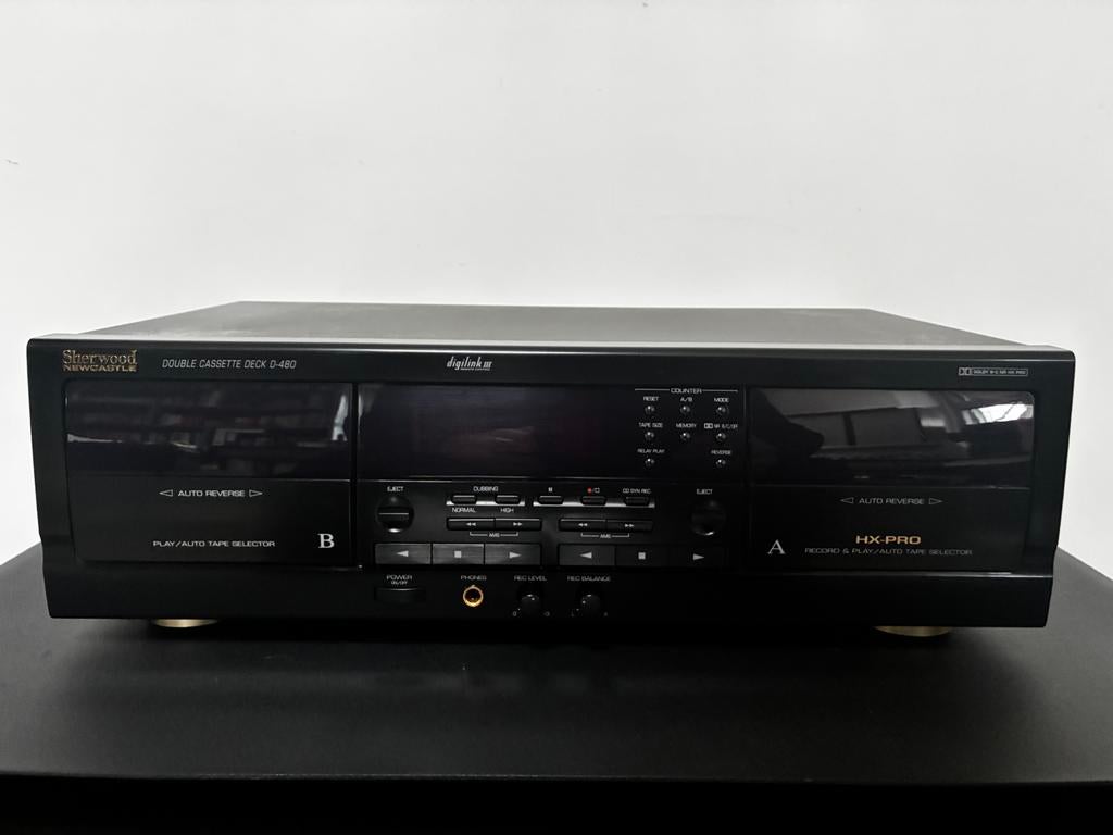 Sherwood dubbel cassettedeck D-480, Audio, Tv en Foto, Ophalen of Verzenden, Overige merken