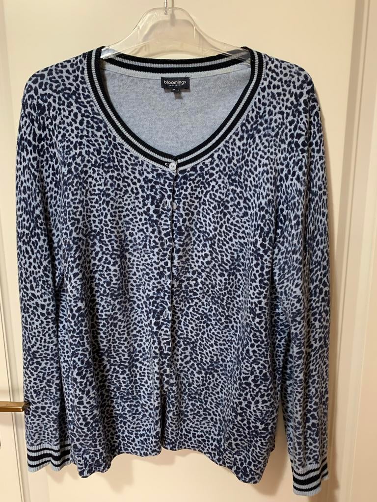 Bloomings Amsterdam Vest met Luipaardprint - Maat XL, Ophalen of Verzenden, Zo goed als nieuw, Maat 46/48 (XL) of groter, Blauw