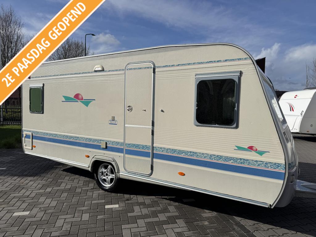 Adria Classica 502 UP / topstaat / voortent / alde, Caravans en Kamperen, Rondzit, Schokbreker, Bedrijf, 5 tot 6 meter