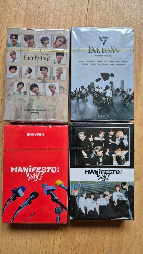 Photocards Seventeen BTS en Enhypen. Prijs per pakje, Verzamelen, Muziek, Artiesten en Beroemdheden, Ophalen of Verzenden, Zo goed als nieuw