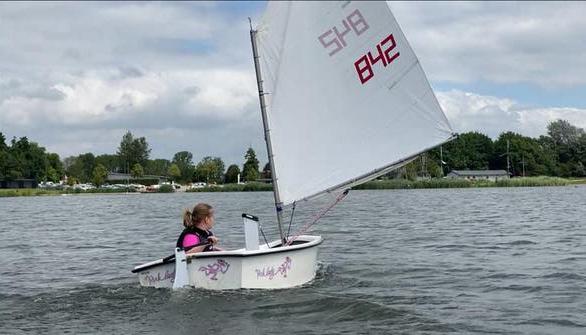 Zeilbootje Optimist, Watersport en Boten, Ophalen, Geen motor, Gebruikt, Optimist