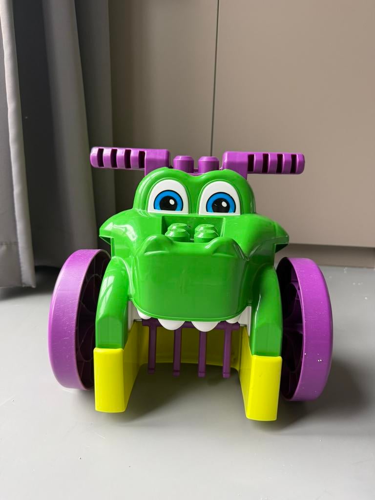 MegaBloks krokodil loopauto met blokken, Kinderen en Baby's, Speelgoed | Fisher-Price, Zo goed als nieuw, Ophalen of Verzenden