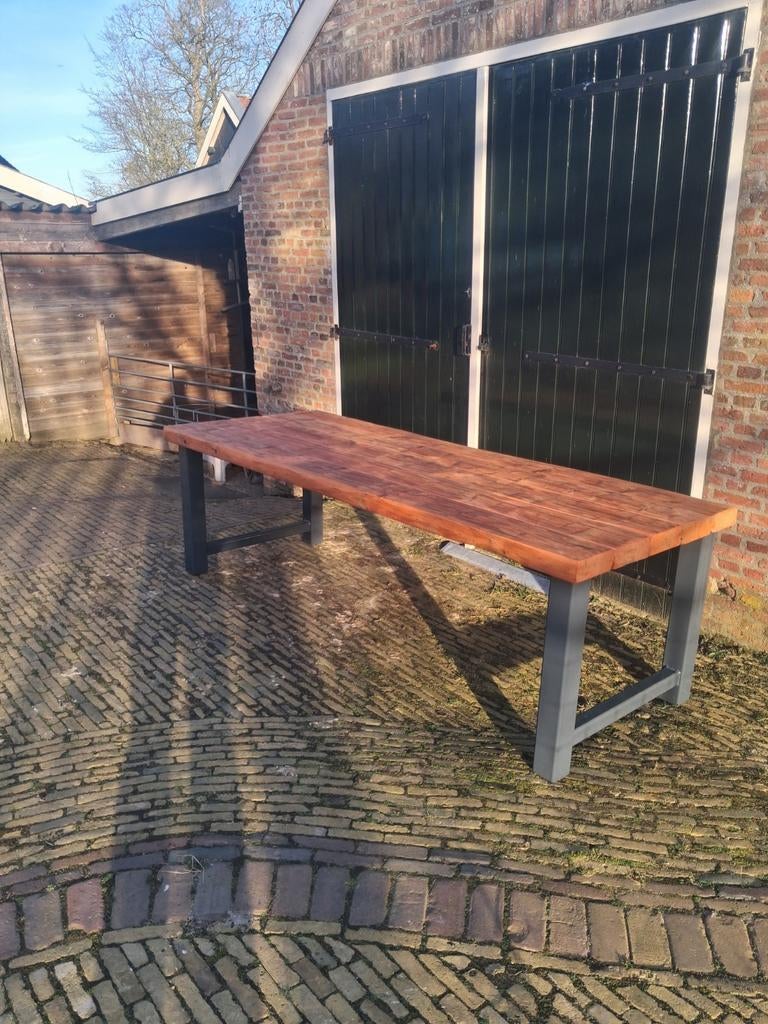 Tuintafel terras, Ophalen, Nieuw, Rechthoekig, Hout