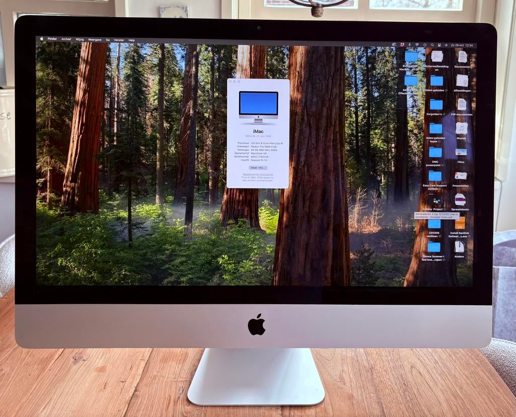 iMac 27 inch 2019 64 RAM 1TB 3,6 GHz8 - Intel Core i9, Ophalen, 64 GB of meer, SSD, IMac