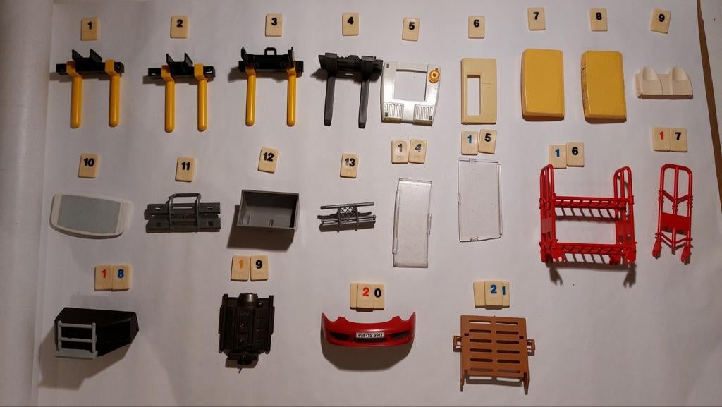 Playmobil onderdelen: vorkheftrucks, auto's, hijskraan, Kinderen en Baby's, Speelgoed | Playmobil, Ophalen of Verzenden, Gebruikt