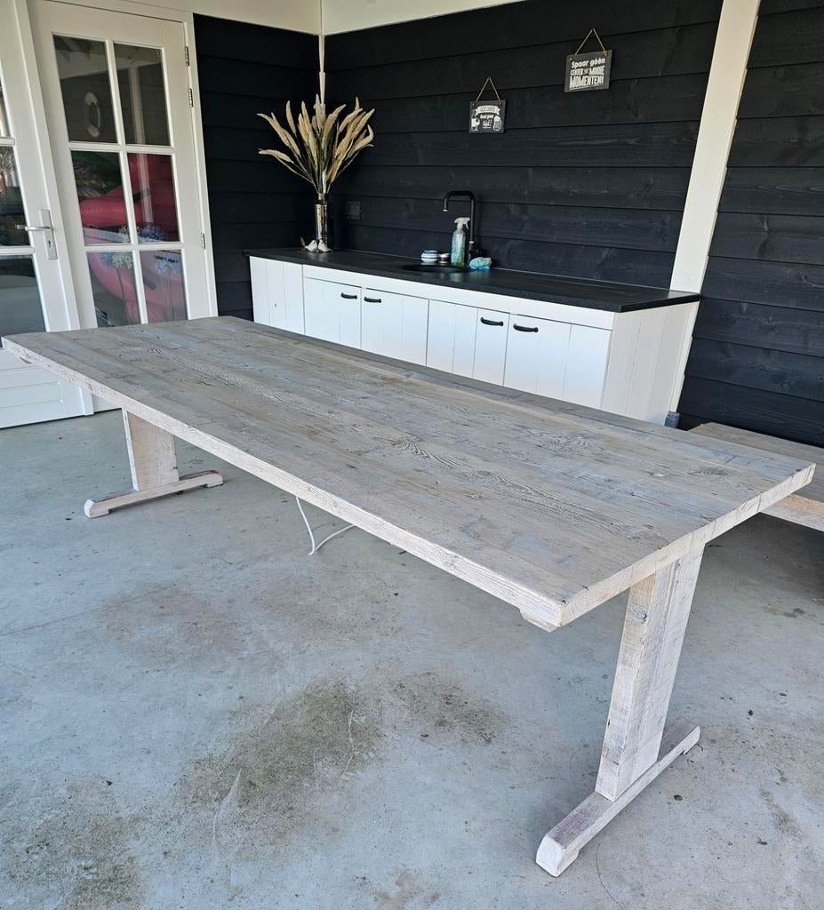 Eettafel en salontafels (set), Huis en Inrichting, Tafels | Eettafels, Ophalen, Rechthoekig