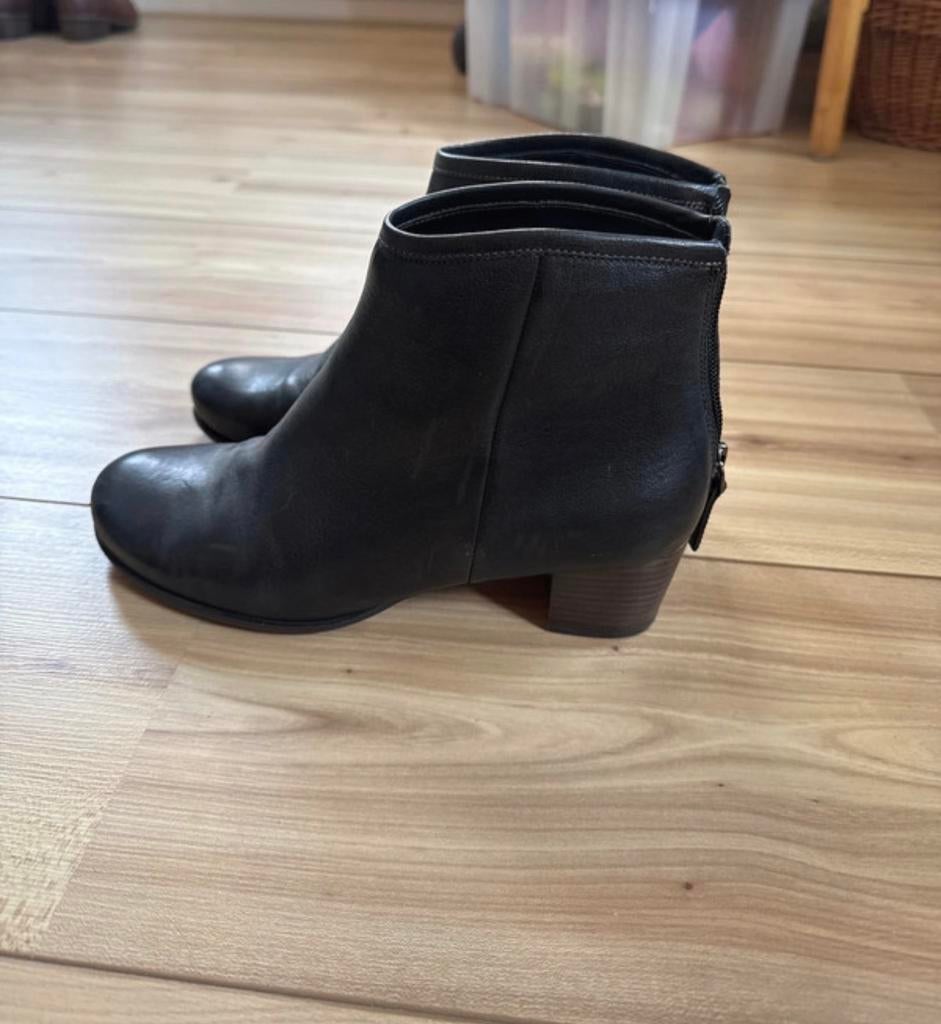 Ecco laarsjes maat 38 zwart, Ophalen of Verzenden, Zo goed als nieuw, Zwart, Lage of Enkellaarzen