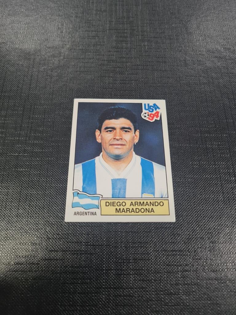 Panini WK 1994 Maradona topstaat, Ophalen of Verzenden
