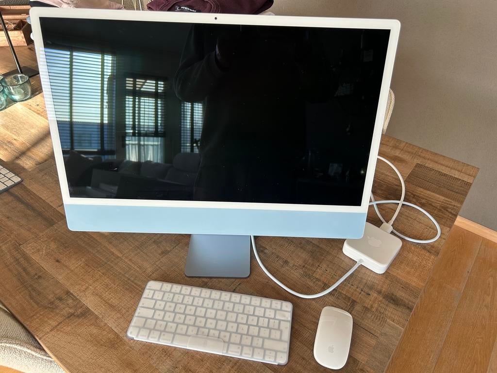 Apple iMac 24 inch M1 (2021) - Zo goed als nieuw, Computers en Software, Apple Desktops, Ophalen, IMac, Zo goed als nieuw, Onbekend