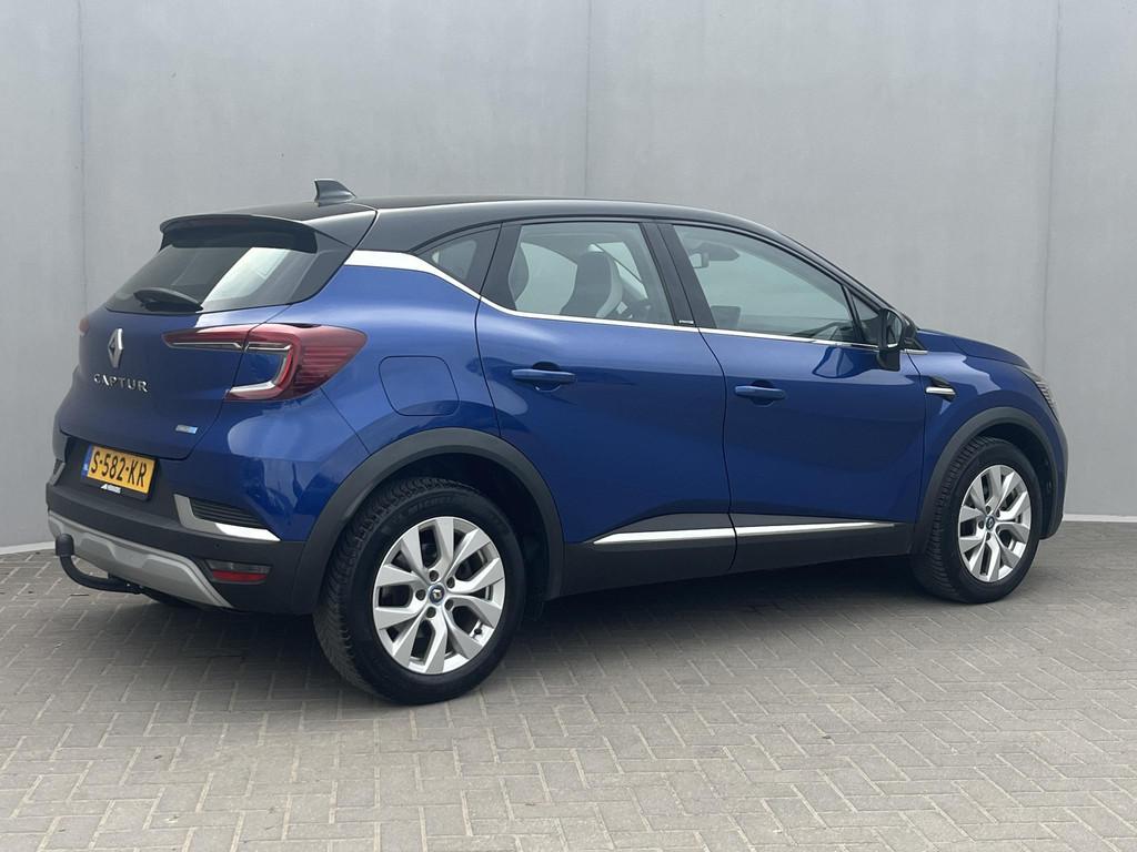 Renault Captur 1.6 E-Tech Plug-in Hybrid 160 Intens / Easy D, Auto's, Renault, Stof, Gebruikt, 4 cilinders, Blauw