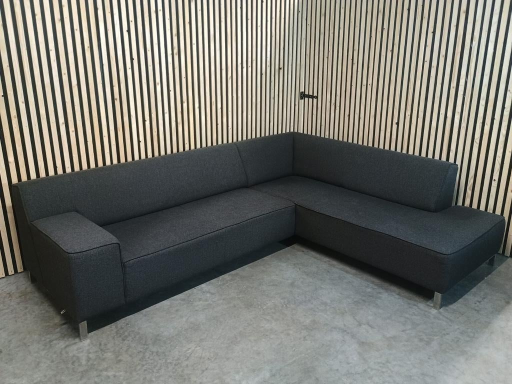 Montel Strike Hoekbank Donkergrijs - Gratis Bezorging, Ophalen of Verzenden, Zo goed als nieuw, Stof, Modern