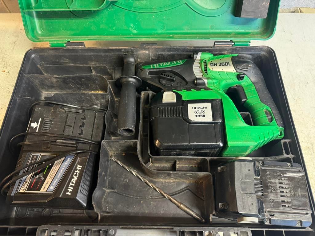 Hitachi DH 36DL accuboorhamer klopboormachine boorhamer, Ophalen, Boor- en/of Breekhamer, ., Zo goed als nieuw