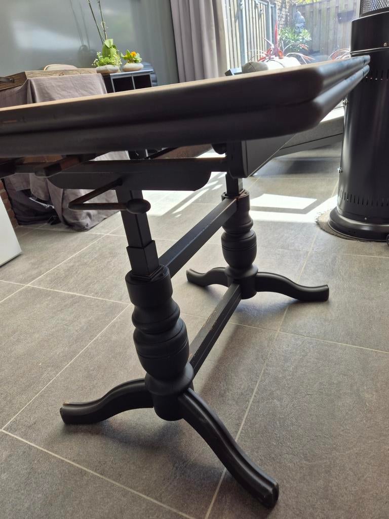 Verstelbare kloostertafel, Huis en Inrichting, Tafels | Eettafels, Ophalen, Gebruikt, Rechthoekig, 50 tot 100 cm