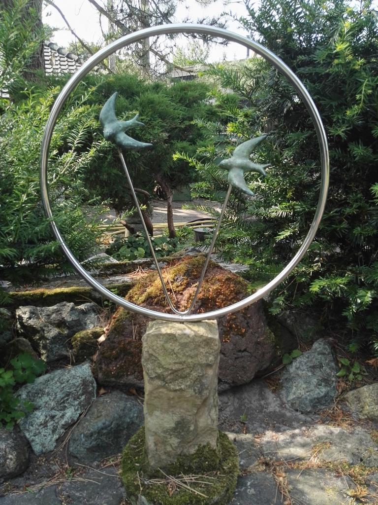 Massief Bronzen Zwaluwen, Ophalen, Metaal