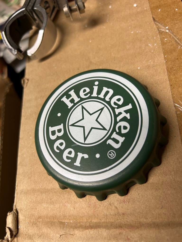 Heineken export opener groen, Ophalen, Zo goed als nieuw, Gebruiksvoorwerp