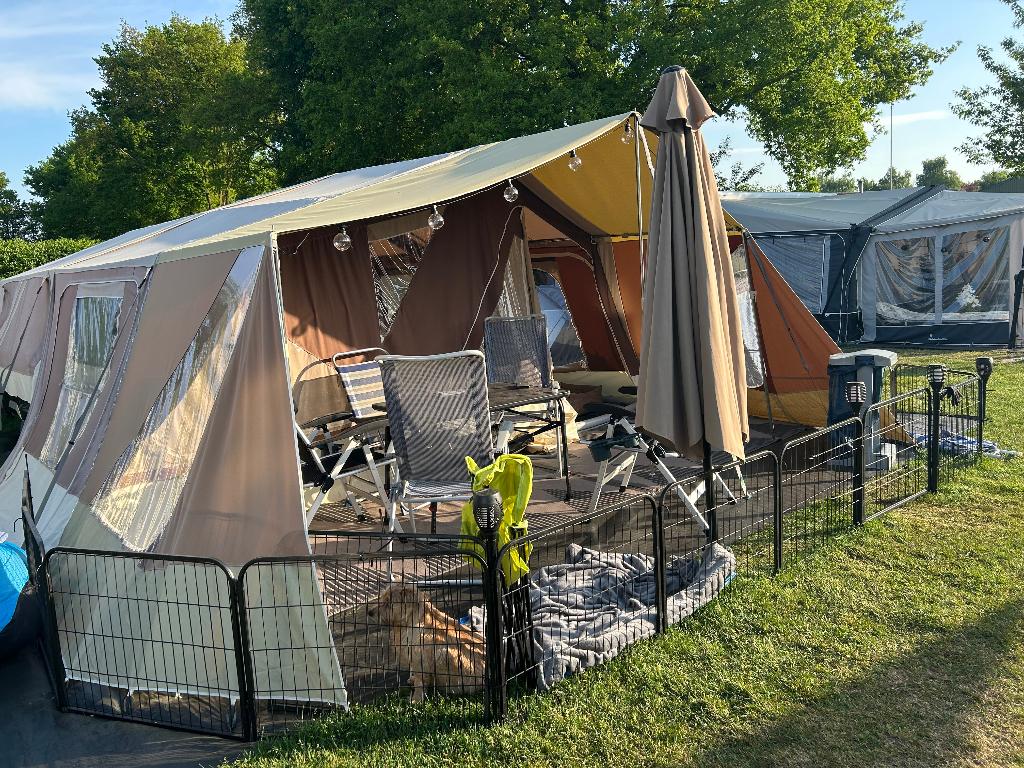 Vouwwagen raclet Panama up 2014 alles erbij, Ophalen, Raclet, Tot en met 2, Beige