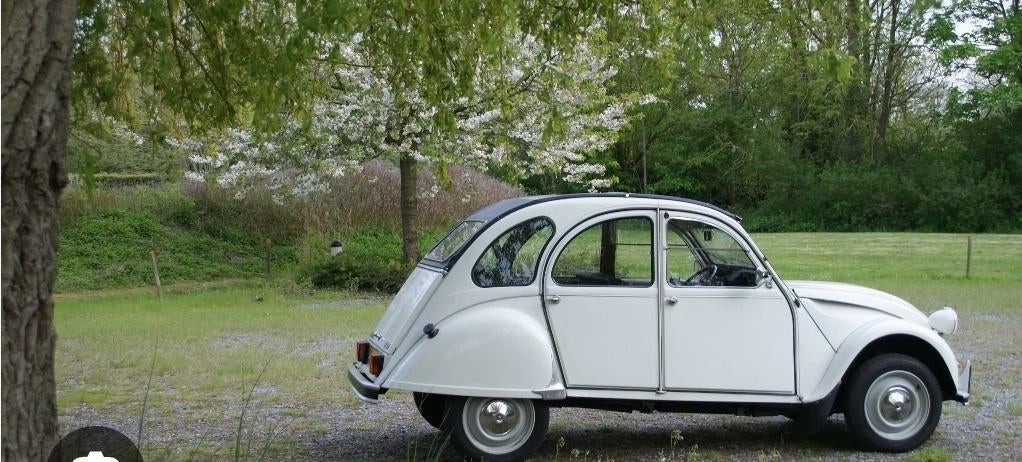 Citroën 2CV 0.6 Spec 1988 Wit, Auto's, Voorwielaandrijving, 602 cc, 2CV, Cabriolet