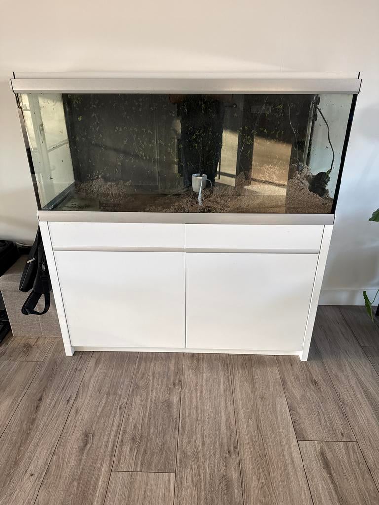 Akvastabil Move 130 aquarium met meubel, Ophalen, Gebruikt, Leeg aquarium