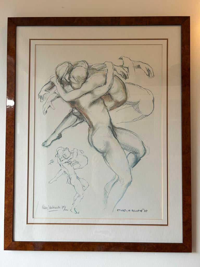 Kees Verkade - Etudes de Belofte '88 - Litho, gesigneerd, Antiek en Kunst, Kunst | Tekeningen en Foto's, Ophalen
