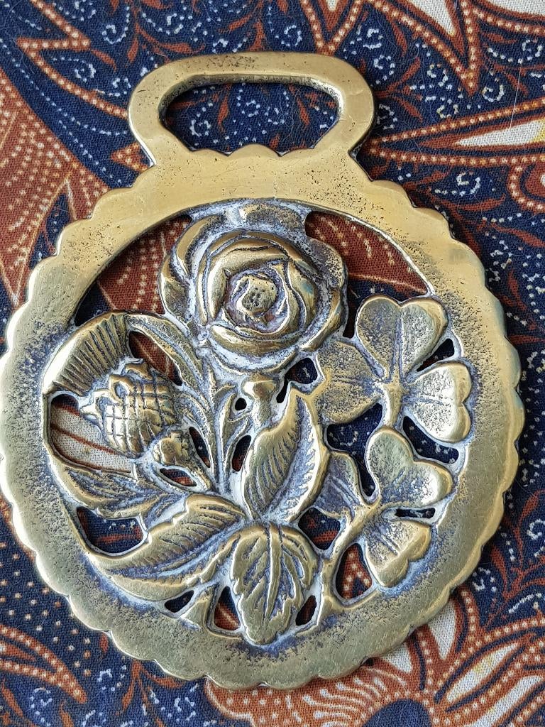 Antiek Engels kleppermannetje met Schotse roos en distel.