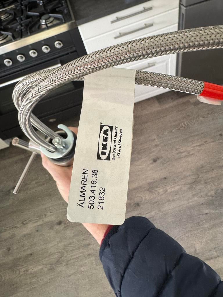 Ikea Almaren RVS Keukenkraan - gebruikt, Ophalen of Verzenden, Nieuw, Rvs, Kraan