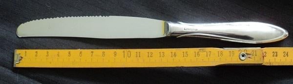 bestek mes groot (mg) gero verzilverd perfection, Ophalen of Verzenden