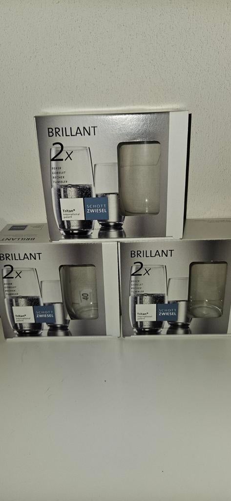 6 glazen Schott Zwiesel voor maar € 15,00, Ophalen of Verzenden, Nieuw, Waterglas