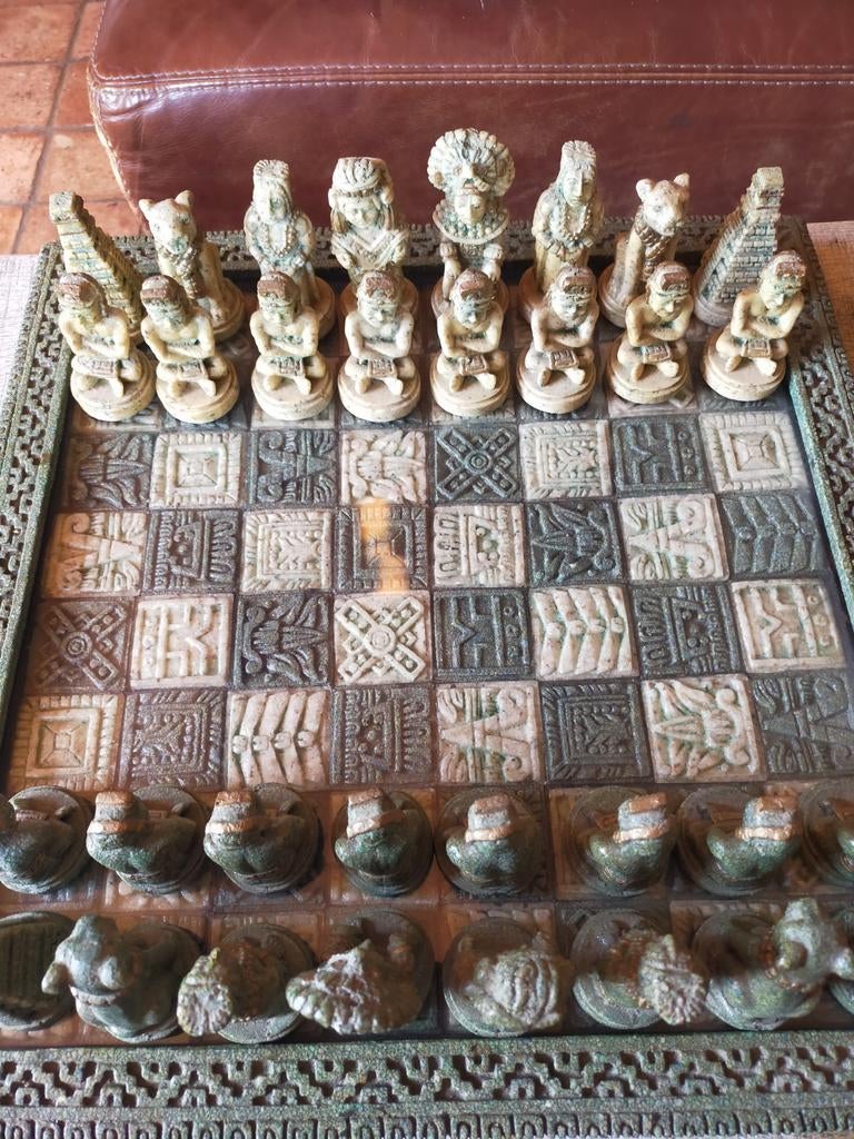 Mooi schaakbord uit Mexico, Ophalen of Verzenden