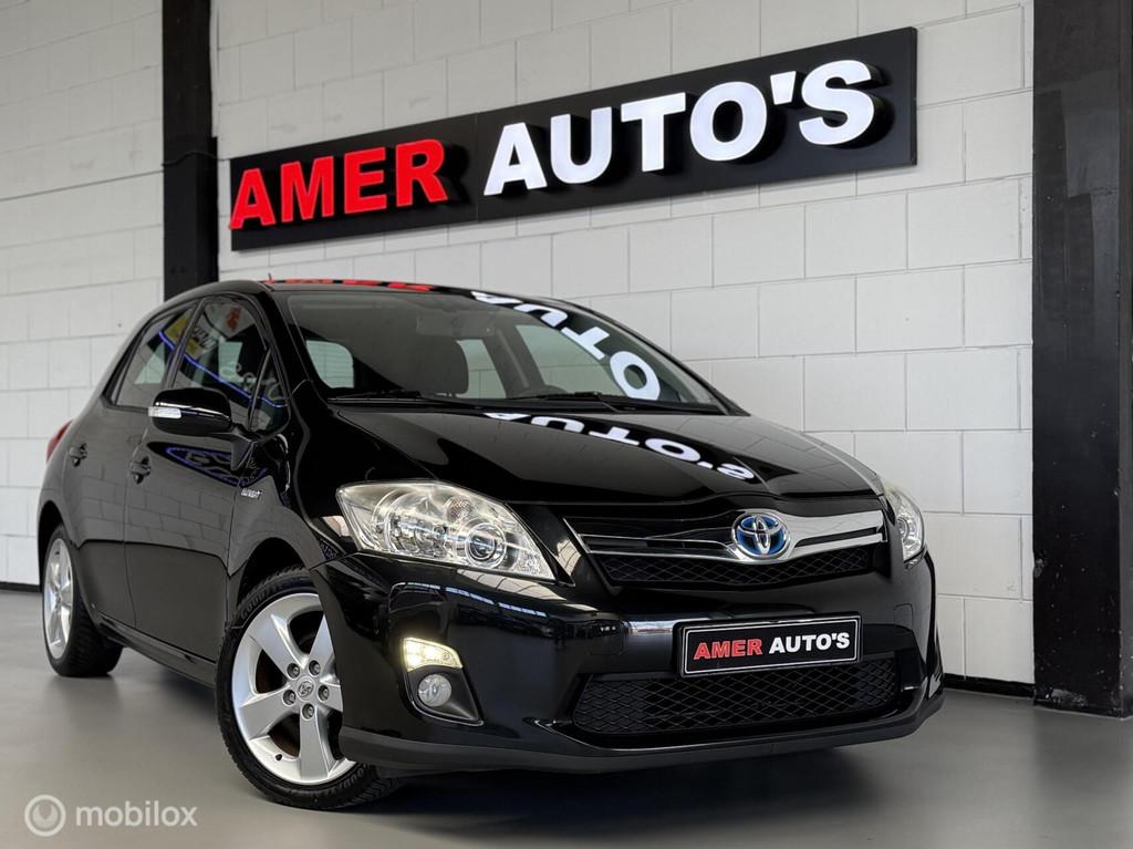 Toyota Auris 1.8 Full Hybrid /1e eign/dealer onderhouden!, Stof, Gebruikt, Zwart, 4 cilinders