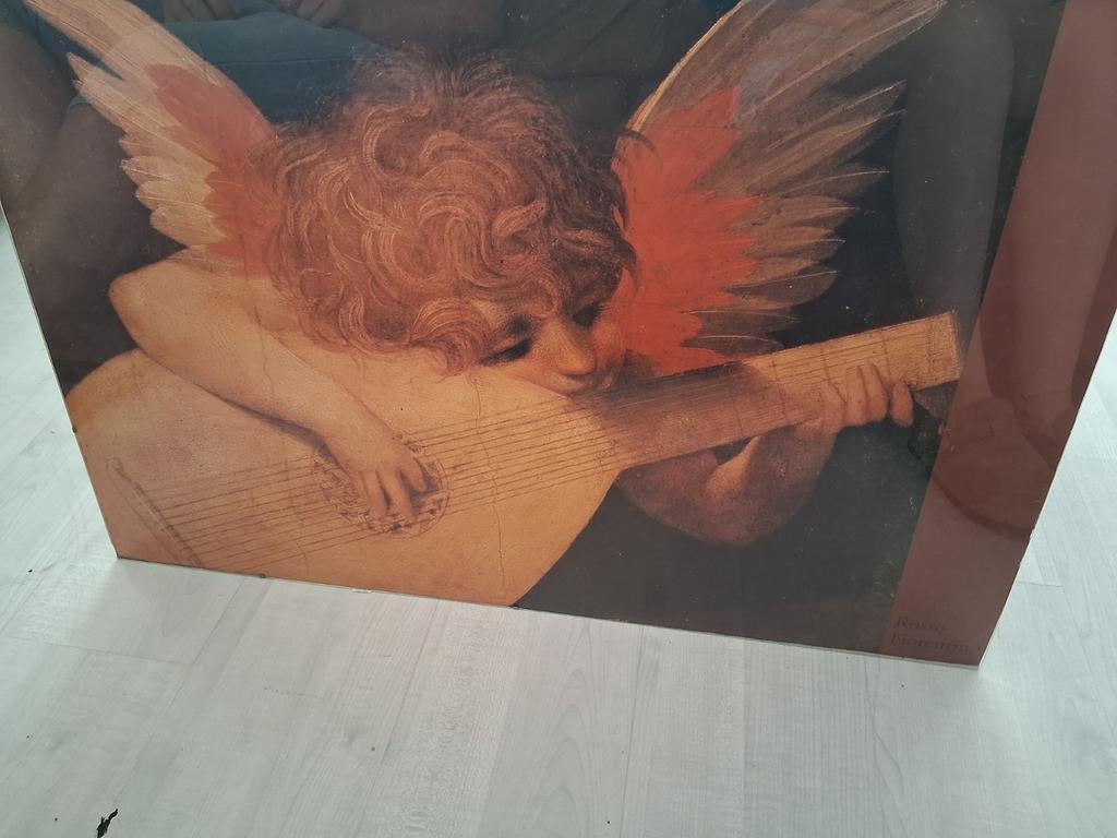 Prachtig schilderij van engel met luit, Ophalen