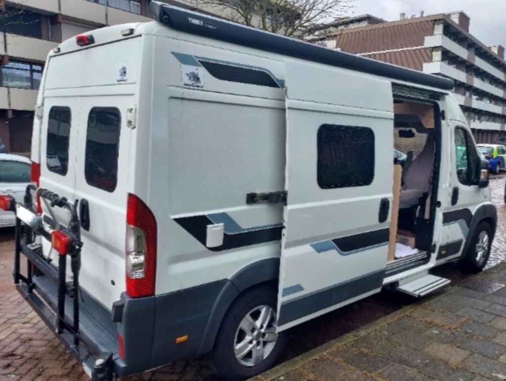 Buscamper Fiat ducato 2.3 multijet 150PK- L3H2 - off grid, Caravans en Kamperen, Campers, Buscamper of Camperbus, Luifel, Ringverwarming