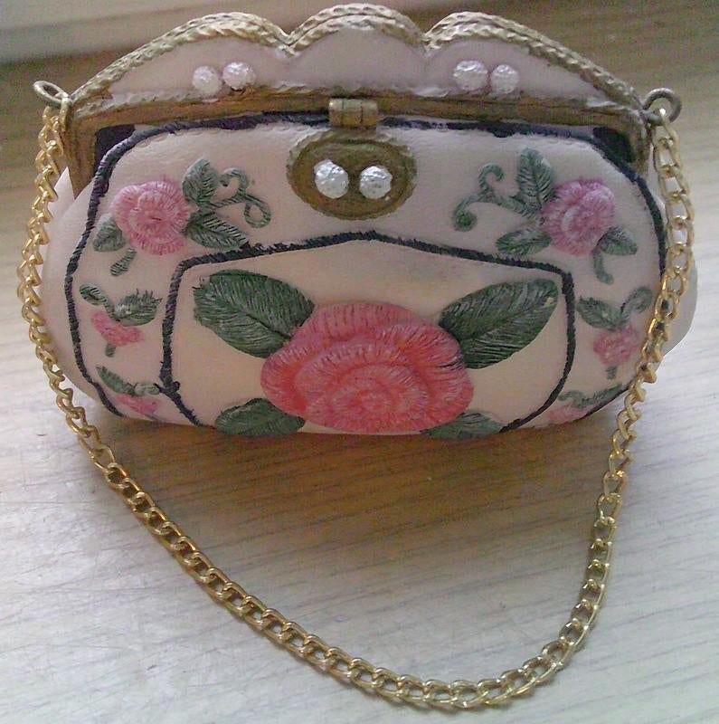 Victoriaans rozen tasje just the right shoe collectie, Verzamelen, Beelden en Beeldjes, Ophalen of Verzenden, Gebruikt, Overige typen