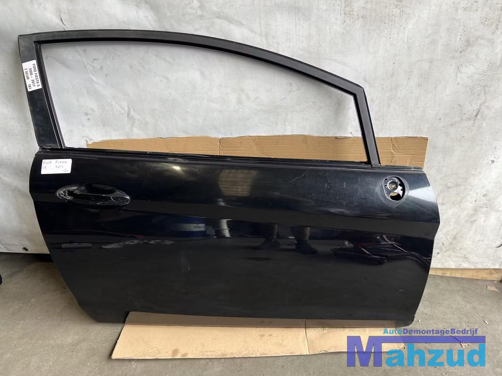 2014 FORD FIESTA 6 Zwart Rechts deur portier 2008-2017, Auto-onderdelen, Gebruikt, Deur, Info@ford.com, Ophalen of Verzenden