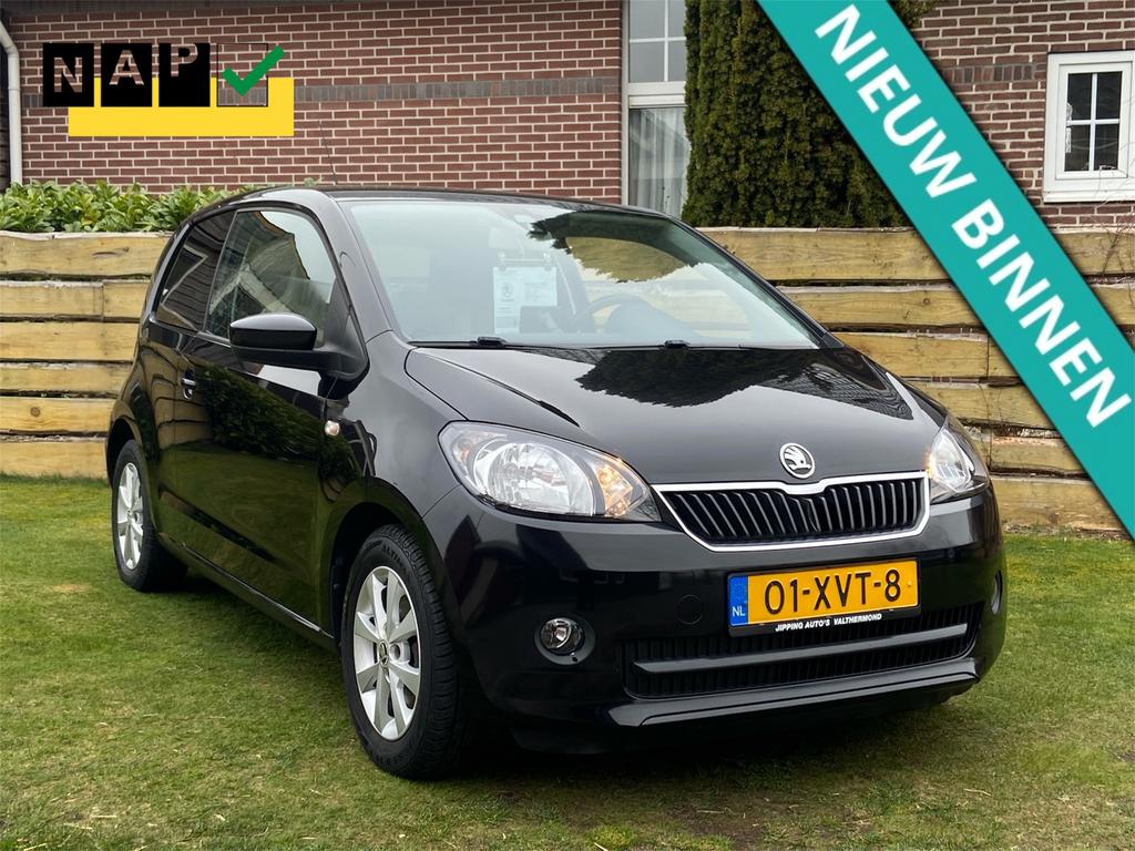 Skoda Citigo 1.0 Greentech. Nw Apk!!!/Navi/Stoelverw/Cruise, Voorwielaandrijving, Stoelverwarming, 840 kg, 4 stoelen