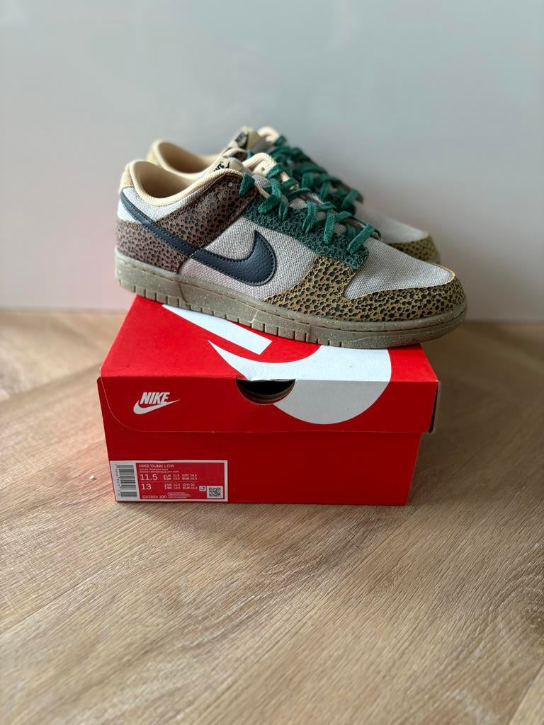 Nike Dunk Safari Low - Nieuw in doos - Maat 45,5, Ophalen of Verzenden, Nieuw, Overige kleuren, Sneakers of Gympen