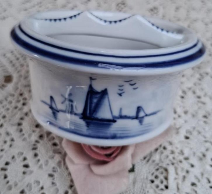 Oude Delfstsblauwe snorrenkop / snorrenbakje, Ophalen of Verzenden