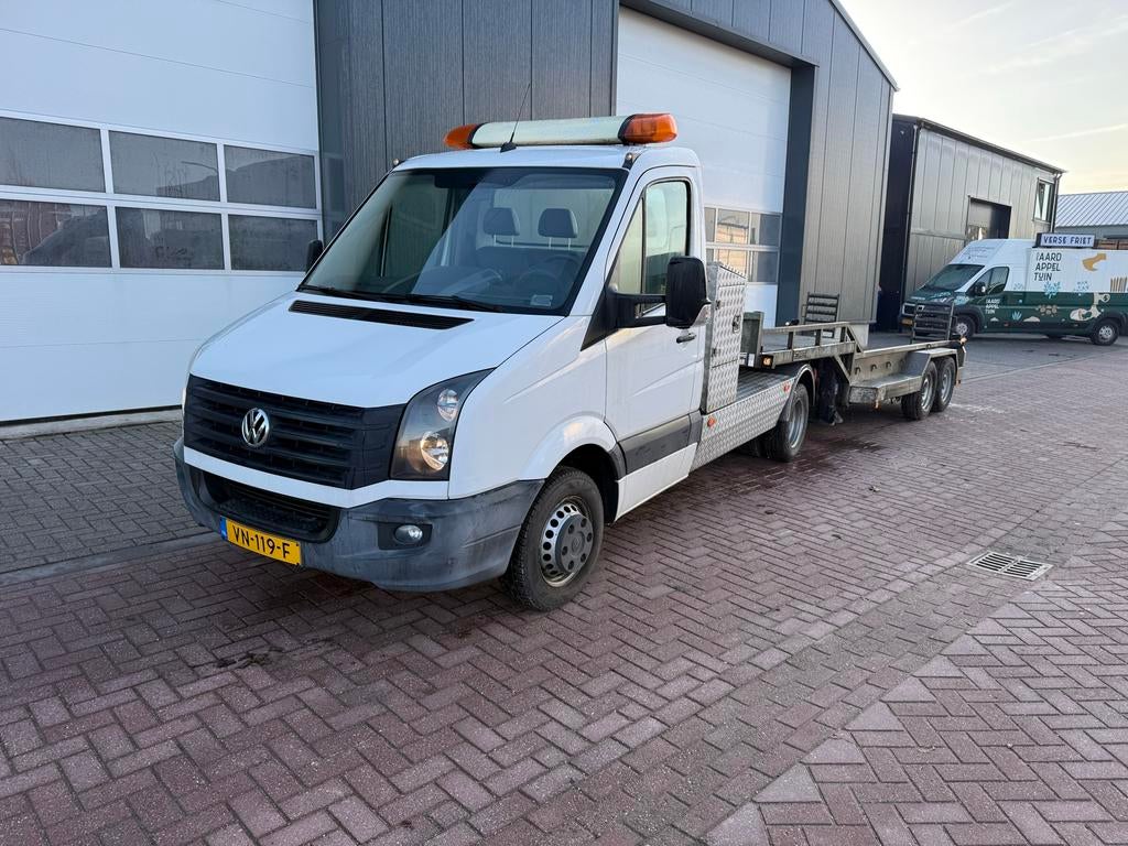 Volkswagen Crafter 2015, Auto's, Euro 5, Achterwielaandrijving, Zwart, 4 cilinders