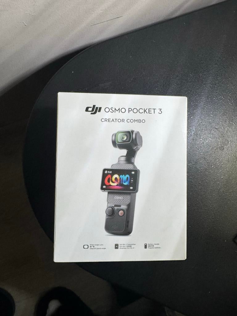 DJI Osmo Pocket 3 Creator Combo met accessoires en SD kaart, Overige merken, Gebruikt, Ophalen of Verzenden, Externe microfoon