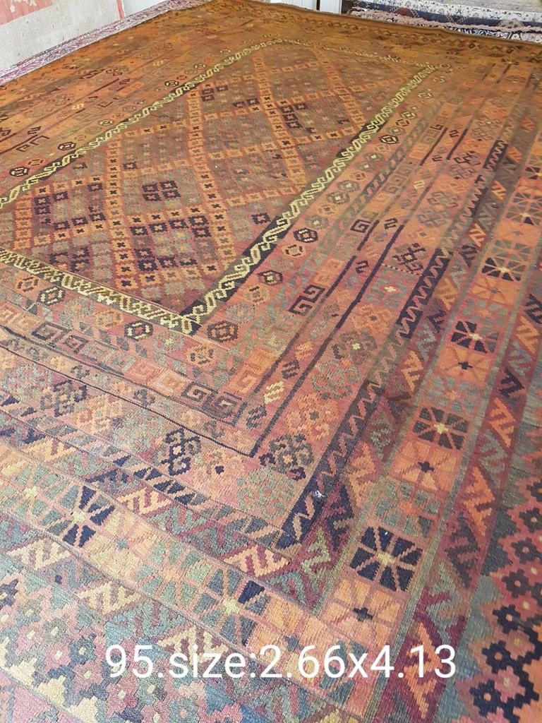 Handgeweven nieuwe kelim Size.2.66x4.10 voor € 899,-, Overige kleuren, Ophalen of Verzenden, Rechthoekig, Nieuw