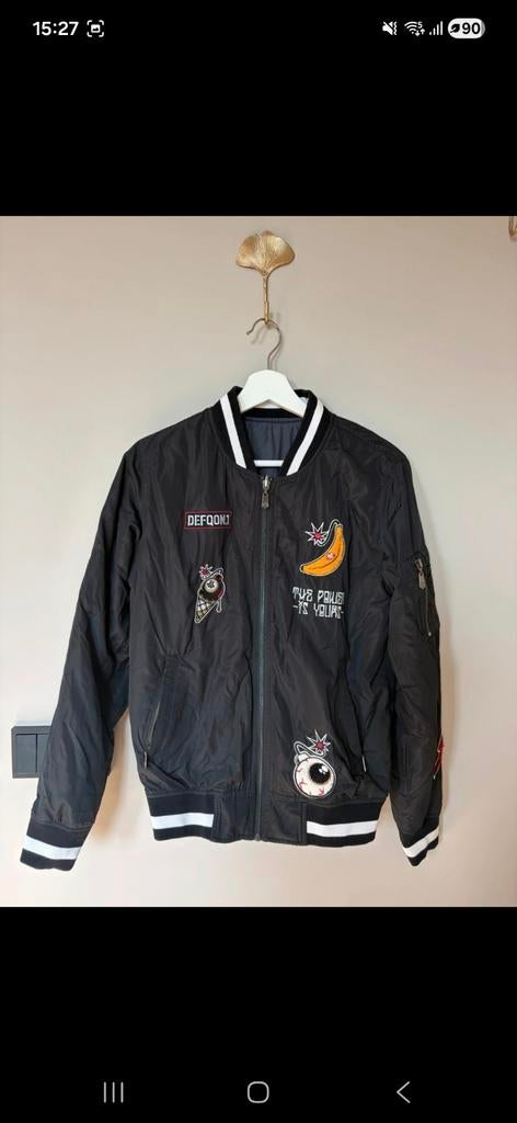 Defqon 1 bomberjack maat M, Maat 48/50 (M), Zwart, Ophalen of Verzenden, Zo goed als nieuw